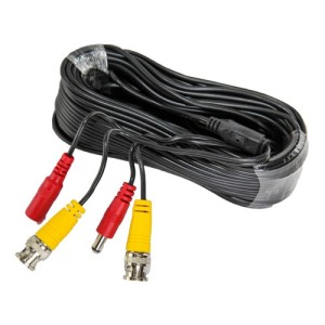 CABLE VIDEO 18MTS ALIM,BNC C/AUD