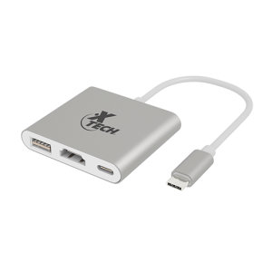 ADAPT USB C XTECH XTC-565 3-EN-1 USB HDMI