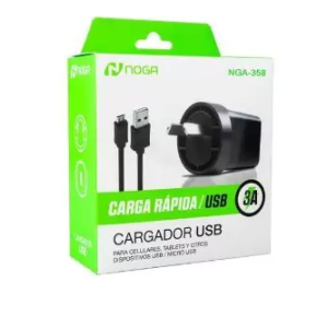 CARGADOR NOGA TAB/CEL M/USB 15W/3A NGA-358