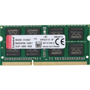 MEMORIA SODIMM DDR3 8GB 1600 KINGSTON 1.35V